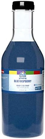 Ralph's Blue Raspberry Snow Cone Syrup | 32oz (Quart) | Made With Pure Sugar | Easy Pour & Store Flip Cap Included (Pre-Attached)