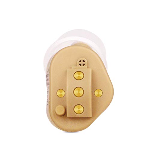 TKING Rechargeable Hearing Amplifier for Adults, Invisible in Ear Canal, Digital Noise Reduction Feedback Cancelling,Aid and Assist Hearing (for Left Ear)