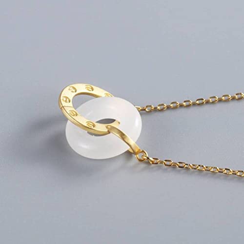 Collier d'or 18 Carats en or jaune véritable maille raffinée pour femme - 4