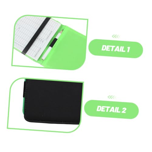 Cuaderno de puntuación de golf con cuero sintético impermeable que resiste la lluvia 3