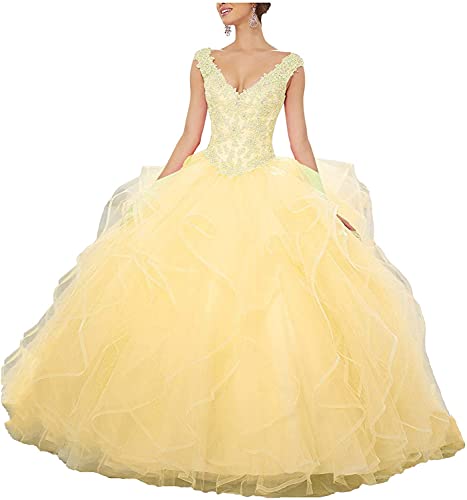Image of QXMYOO Ball Gown Quinceanera Dresses Sweet 16 Prom Party Princess Dress for Teens
