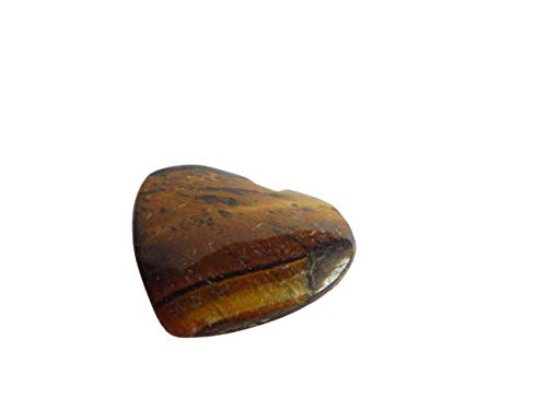 Pierre précieuse œil de tigre en cœur 57,6 Ct, harmonie et beauté naturelle