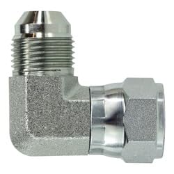 MIDLAND INDUSTRIES 650012 90-deg Swivel Elbow, 3/4-in Male JIC x 3/4-in Female JIC Swivel, Steel