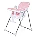 Feixunfan High Chair Seggiolone Pieghevole Facile da Pulire Eat Seggiolone per Alimenti Portatile Seggiolone per Bevande Sedia da Tavolo con Vassoio Seggiolone per Bambini