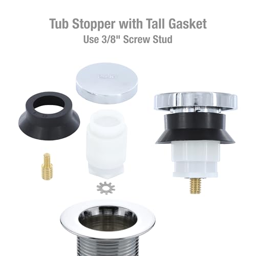 Danco, Chrome, 80811 Touch-Toe Tub Stopper, 2 x 2 x 2.25 inches by Danco - Image 8