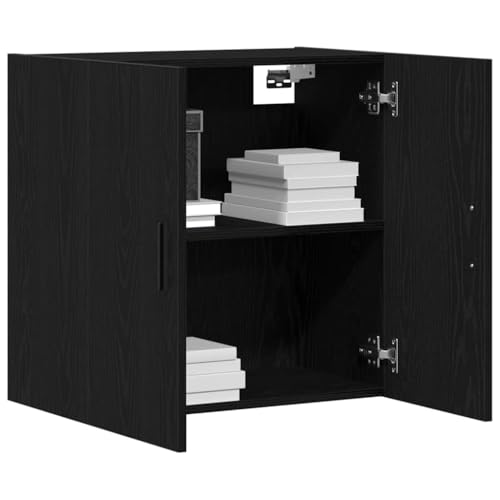 vidaXL Meuble Mural Chêne Noir 60 x 31 x 60 cm Bois d'ingénierie, Salon, rangements muraux rectangulaires, Meubles Modernes, étagères Pratiques, Bois Dur,...