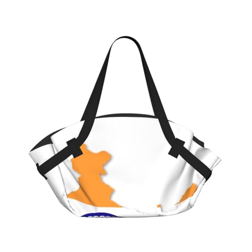 Sac de camping pliable avec drapeau de l'Inde - Voyage étanche