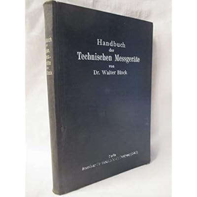 Handbuch der technischen Messger&auml;te.