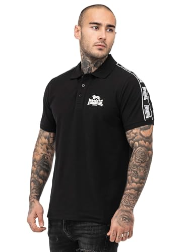 Polo Lonsdale Setter Homme manches courtes en maille piquée respirante coupe droite