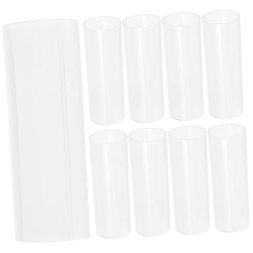 SECFOU 10 Piezas 18650, Convertidor De Carcasa De Batería, Soporte De Batería, Adaptador De Tubo De Batería, Funda De Plástico para Batería, Espaciador Protector De Batería, Envoltura De