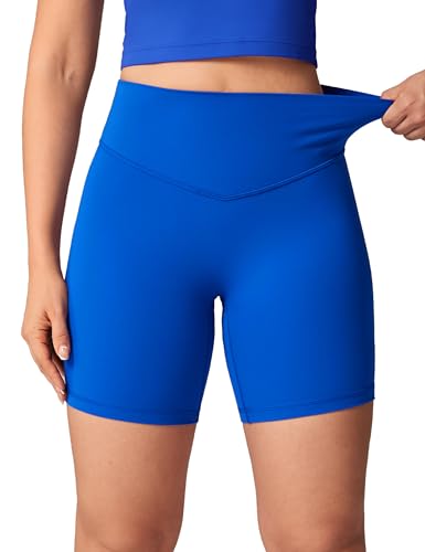 UNISSU Hugcurve No Front Seam Biker Shorts 6'' | High Waisted, Buttery Soft, Booty Flattering, Women's Workout Shorts