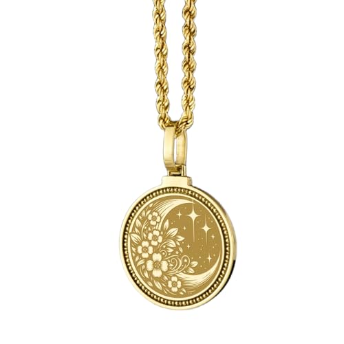 Pendentif calendrier aztèque LKBEADS, médaillon rond 28 mm argent doré pour vos styles