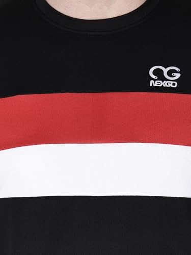Image of Men Round Neck Half Sleeve Regular Comfort Dry-Fit Activewear Sports T-Shirt Pack of 1 Multicolour