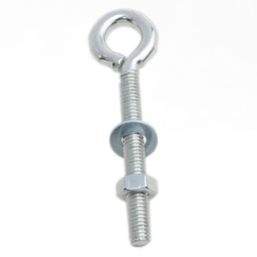 Image of yukata 1 /4 inchx 2 inch Female Threaded Machine with Nut Shoulder Lifting Ring Bolts Hook Screw Eye Bolt Lifting Ring Screw Threaded Bolt Marine Expansion Grade 8Set