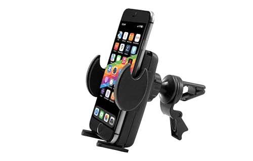 Image of AutoExec Roadmaster Car Desk and Portable Workstation with Printer Stand, Tablet Mount and Phone Vent Clip, Mahogany