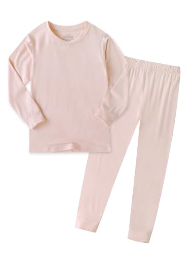 Image of Kids Boys Girls Soft 2-Piece Solid Long Sleeve Shirt and Pants Set