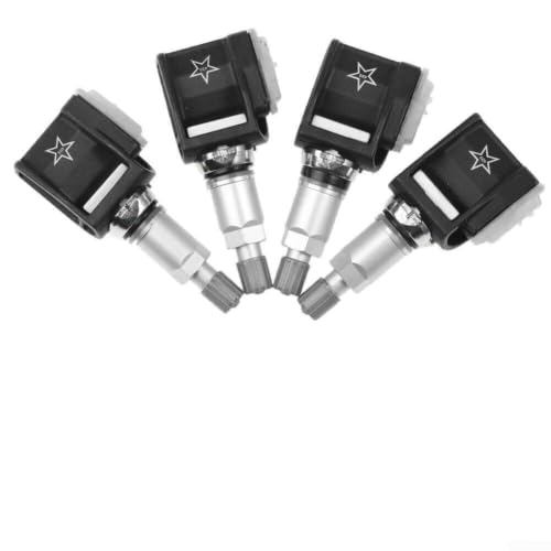 Image of 4x Clamp-in Valve Stems for Mercedes for benz E Class C Class W213 Tyre Pressure Sensor A0009052102 ABS Material Black