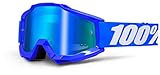  100 % PROZENT ACCURI REFLEX BLAU BRILLE GOGGLE 2014 MOTOCROSS CROSS MTB QUAD ATV SUPERMOTO (Blau Verspiegelt)