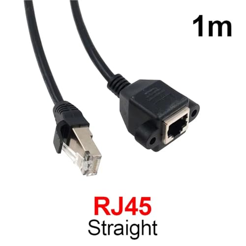 Cable RJ45 para montaje en panel con extensión recta de 1 metro 2