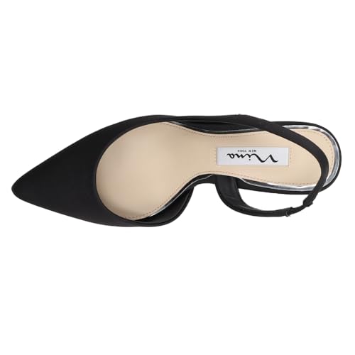 NINA Womens Nina60 Pointed Toe Slingback Pumps Dress Casual Mid Heel 2-3" - Black4