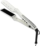 plancha de pelo con infrarrojos y turmalina La acción combinada de la acción infrarroja y la lluvia de iones negativos minimiza el daño al cabello y lo rejuvenece | Placas de calentamiento grandes
