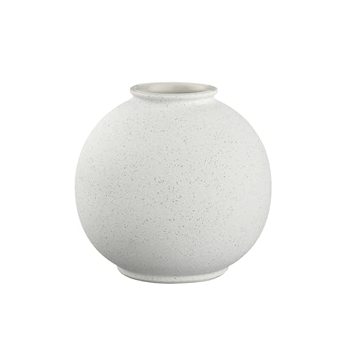 blomus Vase -RUDEA- XS | Farbe Lily White | Blumenvase aus Keramik | Dekovase Farbe beige | 12 x 12 x 11,7 cm