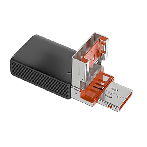 Morain Lector de tarjetas MicroSD tipo C, adaptador de tarjeta de memoria portátil con convertidores USB para portátiles