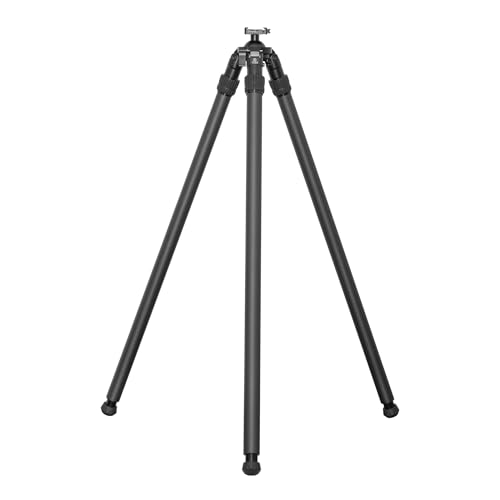 FANAUE ST-65 Carbon Fiber Tripod for Hunting with Arca Swiss QR Plate Camera Tripod Stand for Photography 360 Rotate Ball Head Adapter Rifle Rest Saddle Mount