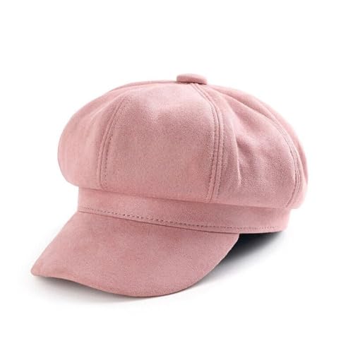 Béret femme rose élégant taille unique pour automne hiver