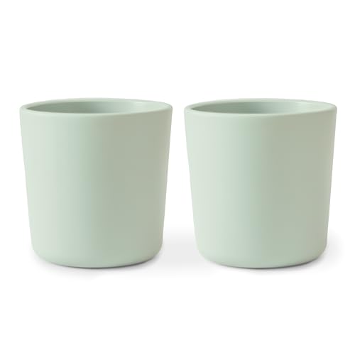 Image of mushie Dinnerware Cups For Kids | Made in Denmark, Set of 2 (Sage)