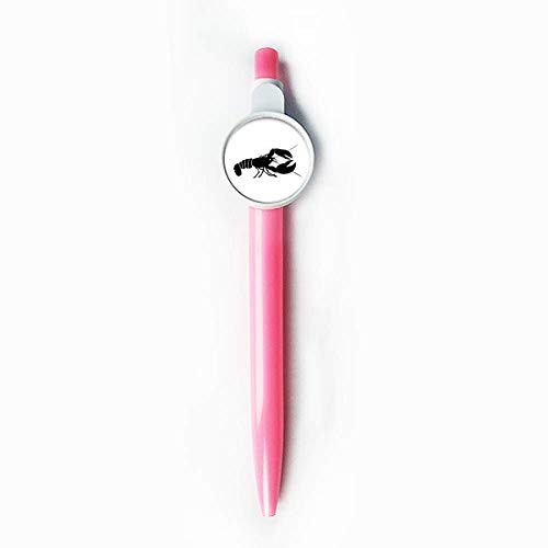 Stylo à bille rétractable bleu motif crevette marine DIYthinker