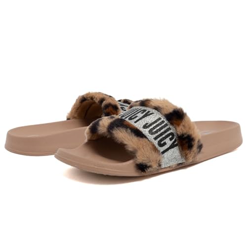 Image of Juicy Couture Slide Sandals, Beach Flats for Women, Summer Shoes