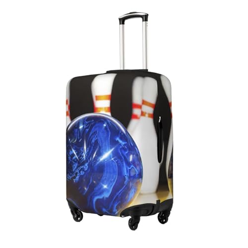 Bowling Print Luggage Suitcase Covers Elastic Washable Luggage Protector Luggage Covers For Suitcase2
