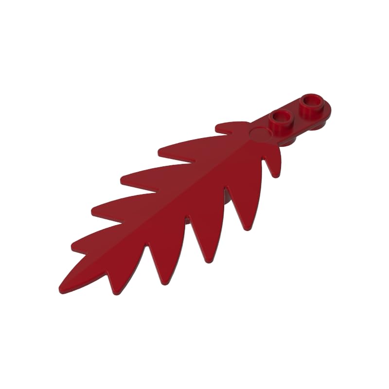 XYEIUGO GDS-1440 6148 Ornaments Plant, Palm Leaf Small, Dark Red, 50 PCS โ image 1