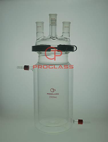 Proglass Separate Jacket Reactor 2000mL 4 Necks with Easy Open Clamp,24/40,14/20