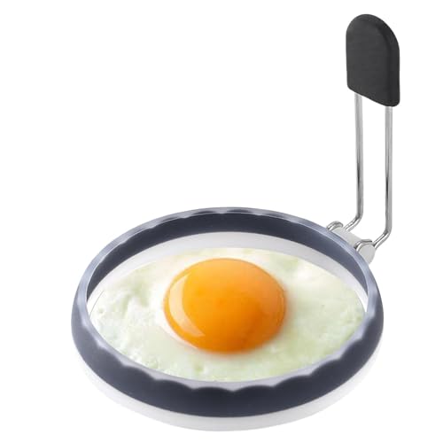Silicone Egg Ring, 4 Inches Silicone Egg Sandwich Molds, Non Stick Egg Ring, Food Grade Pancake Mold, Kitchen Gadget for Breakfa