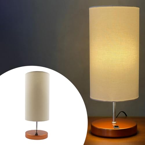 Luminaria de Mesa Abajur Base Redonda Quarto, Sala Com Cúpula de ...