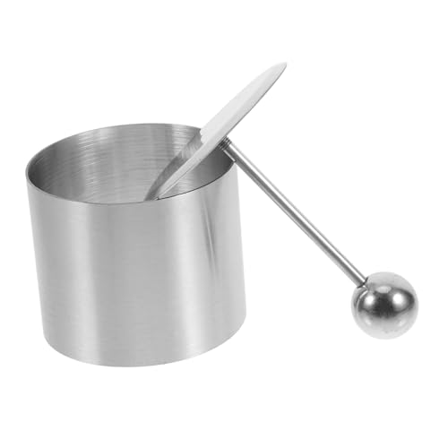 CLISPEED Moldes de Acero Inoxidable para Pastelería Anillos para Hornear Moldes para Postres y Pasteles Herramienta de Cocina Resistente y Fácil de Limpiar