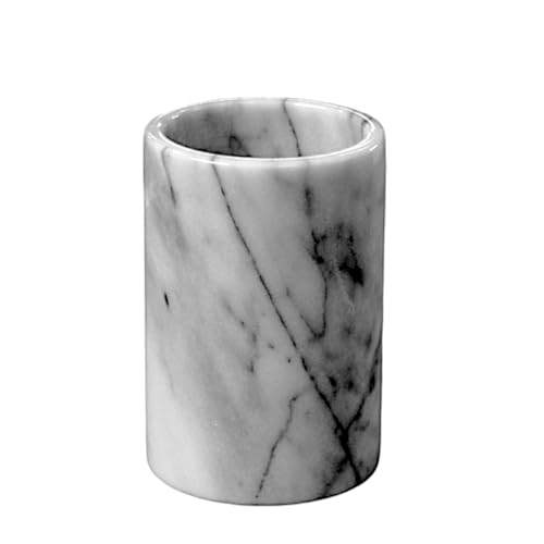 Vase en marbre blanc stable pour éviter les chutes de fleurs