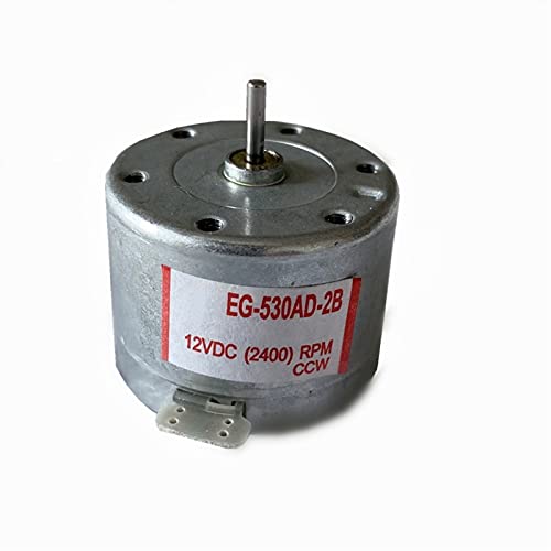 zxxin-Moteur électrique DIY Petit Moteur, DC 6V 9V 12V CCW CW, EG-530AD-2B 2F 6B 6F 9B 9F Pièces de réparation de Moteur, enregistreur Robuste et Durable (Speed(RPM) : CW F, Voltage(V) : 9V) Cover