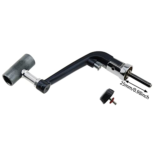 ZZHXSM Fishing Reel Rotary Knob Power Handle 5000-7000 Series for Spinning Reel Grip Parts, Metal Handle - Thumbnail 3