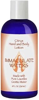 Immaculate Waters Citrus Scented Hand & Body Lotion - Nourishing Catholic Skin Care, Rich Moisturizing Formula with Essential Oils, Perfect for Dry Skin, Catholic Gifts for Women, 8 oz