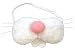 Beistle 40011 Plush Fabric Bunny Nose Easter Party Supplies, Halloween Costume Acessory, 5.75", White/Pink