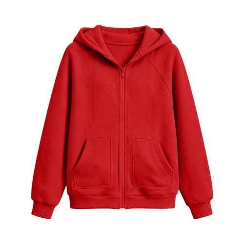 Boys Zip Up Hoodie Fall Long Sleeve Oversized Sweatshirt with Hooded Kids | Boys and Girls Zip Up Hoodie with Front Pockets, Raglan Sleeves, Soft Fabric, and a Relaxed Fit for Kids and Teens. - image 5