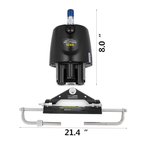 VEVOR 150HP Hydraulic Outboard Steering Kit Boat Marine System, Built-in Two-Way Lock Cylinder, 150HP Pump and High-Strength Nylon Hose for Single Station, Single-Engine use by VEVOR - Image 7