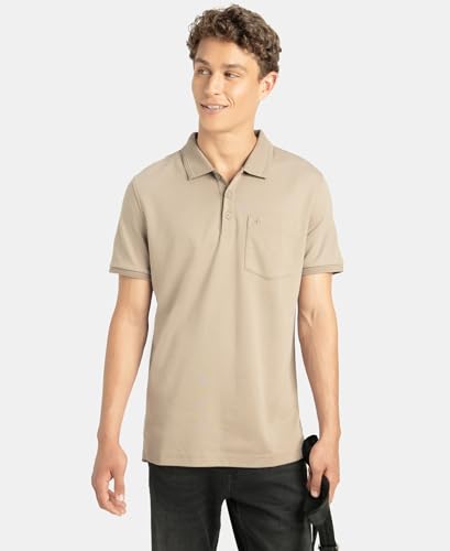 Image of Jockey 3913 Men Super Combed Cotton Rich Solid Half Sleeve Polo T-Shirt with Chest Pocket