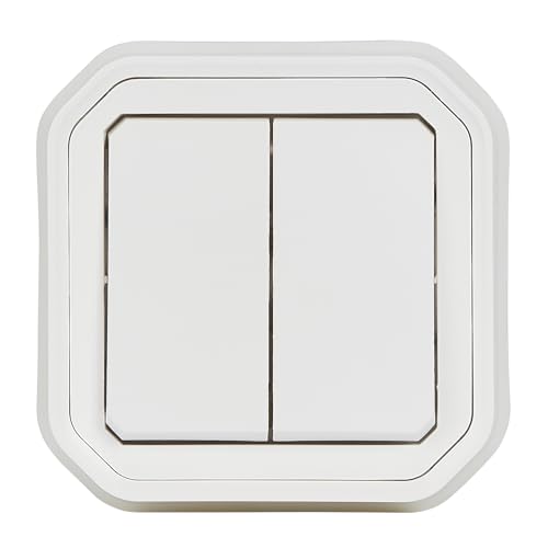 Plaque double interrupteur Legrand Plexo pour protéger vos circuits humides
