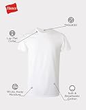 Hanes Męska koszulka Ultimate Fresh Iq Slim Fit Crew Undershirt, 4-pak Ultimate Men's Fresh Iq Slim Fit, 4-pak (4 sztuki), Biały - 6 szt, S