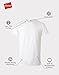 Hanes Mens Cotton, Moisture-wicking Crew Tee Undershirts, Multi-packs, White - 6 Pack, Medium US
