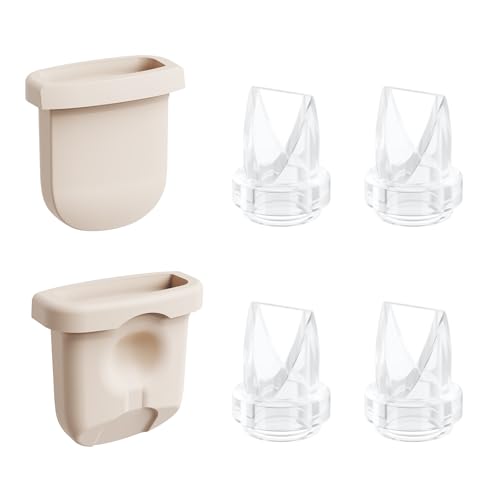 Image of 6pcs Breast Pump Parts, 4pcs Duckbill Valves and 2pcs Silicone Diaphragm Compatible with eufy S1 Pro/S1/E10/E20 Wearable Breast Pump, Replace for eufy Pump Diaphragm Duckbill Valve,Not Original Parts